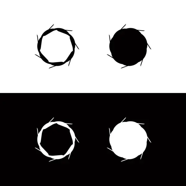Illustration Modèle Logo Vectoriel Cercle Cercle Icône Design — Image vectorielle