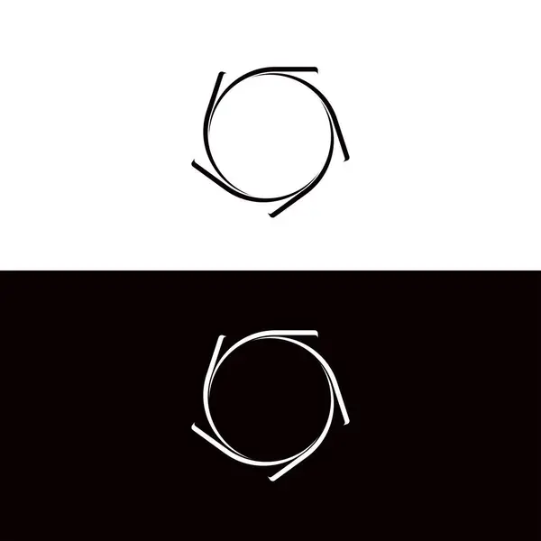 Design Modello Logo Vettoriale Icona Cerchio Illustrazione Sagoma Cerchio — Vettoriale Stock