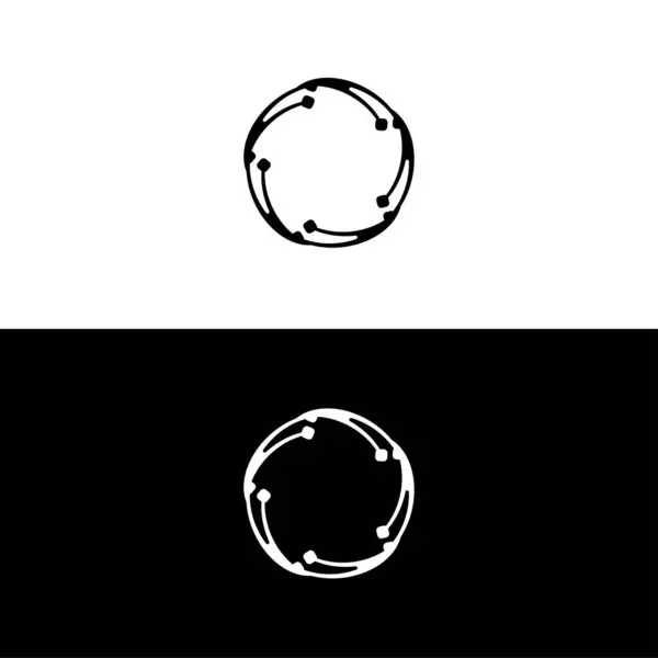 Design Modello Logo Vettoriale Icona Cerchio Illustrazione Sagoma Cerchio — Vettoriale Stock