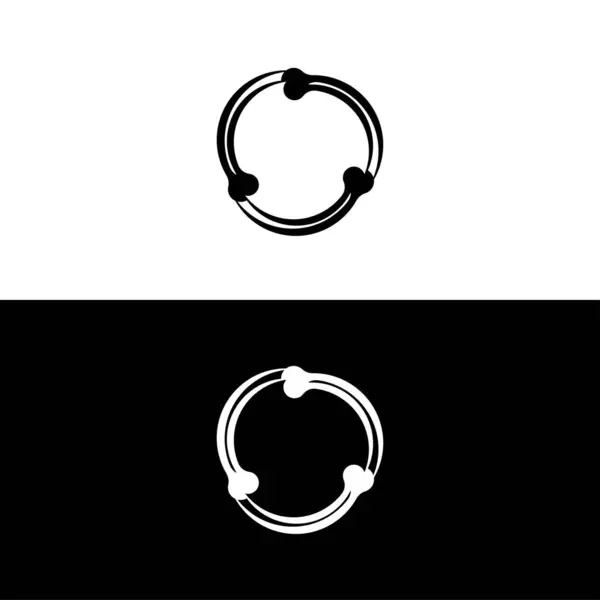 Cirkel Vector Logo Template Ontwerp Cirkel Pictogram Illustratie — Stockvector