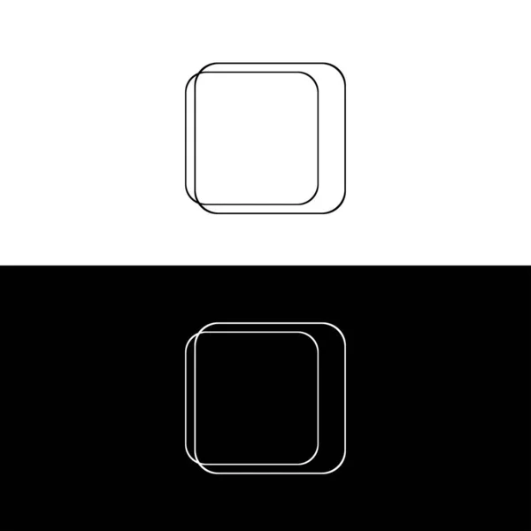 Diseño Plantilla Logotipo Vector Rectángulo — Archivo Imágenes Vectoriales
