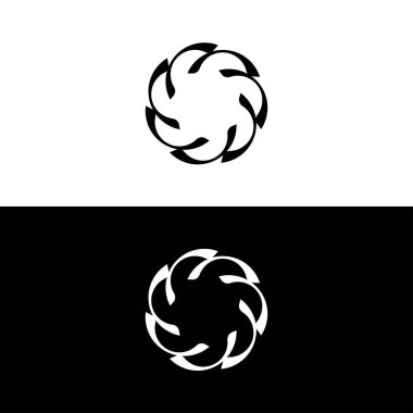 Çember vektör logo şablonu tasarımı. Çember simgesi iliülasyonu