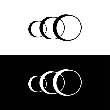 Yuvarlak dairesel çerçeveler, sınırlar. Çember vektör logosu