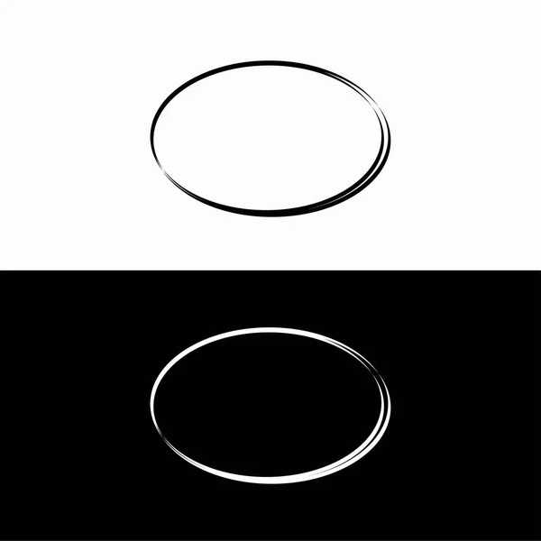 Cirkel Vector Logo Template Ontwerp Ontwerp Van Het Cirkelellipse Vectorlogo — Stockvector