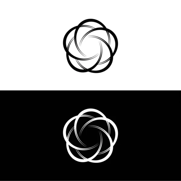 Коло Векторний Дизайн Шаблону Логотипу Піктограма Кола Або Ілюстрація — стоковий вектор