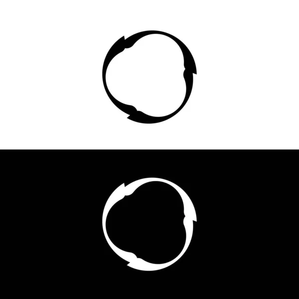 Σχεδιασμός Προτύπου Διανυσματικού Λογότυπου Εξομοίωση Εικονιδίων Κύκλου — Διανυσματικό Αρχείο