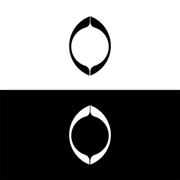 Kulaté Kruhové Korouhve Okraje Logo Kruhového Vektoru — Stockový vektor