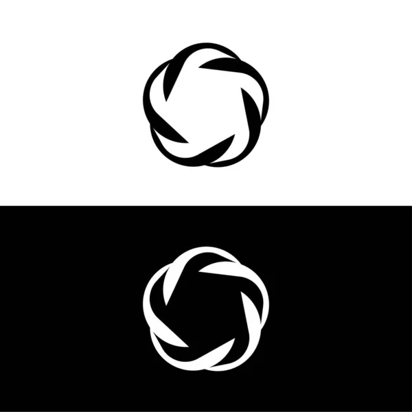 Design Modello Logo Vettoriale Cerchio Disegno Del Logo Vettoriale Ellisse — Vettoriale Stock
