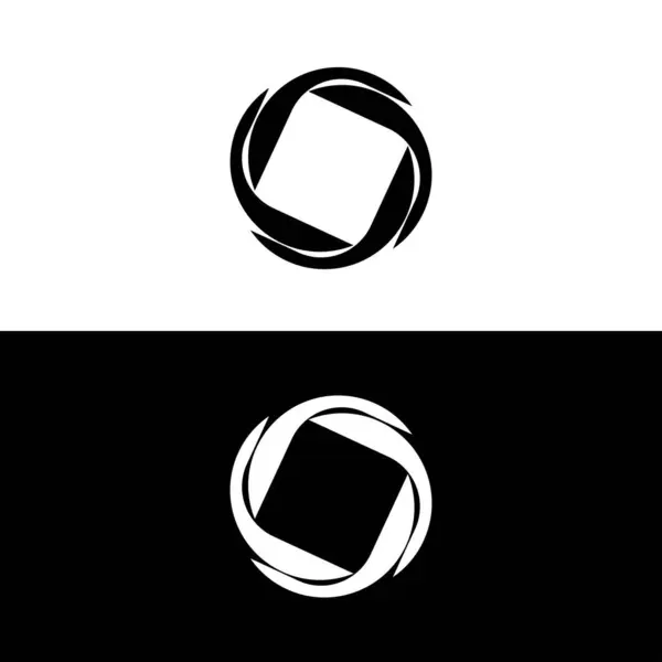 Design Modelo Logotipo Vetor Círculo Círculo Elipse Vetor Logotipo Design —  Vetores de Stock