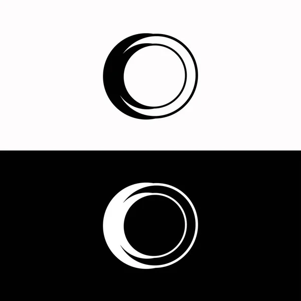 Circle Vector Logo Template Design Circle Ellipse Vector Logo Design — Stock Vector