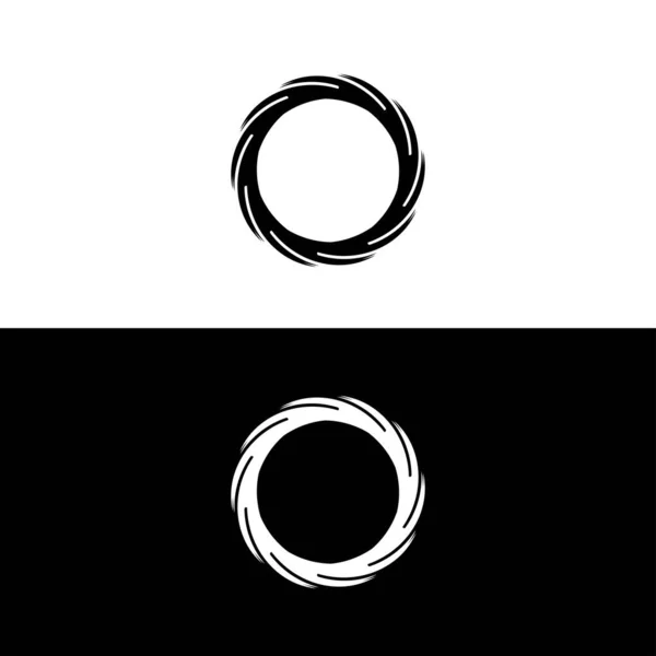 Design Modello Logo Vettoriale Cerchio — Vettoriale Stock