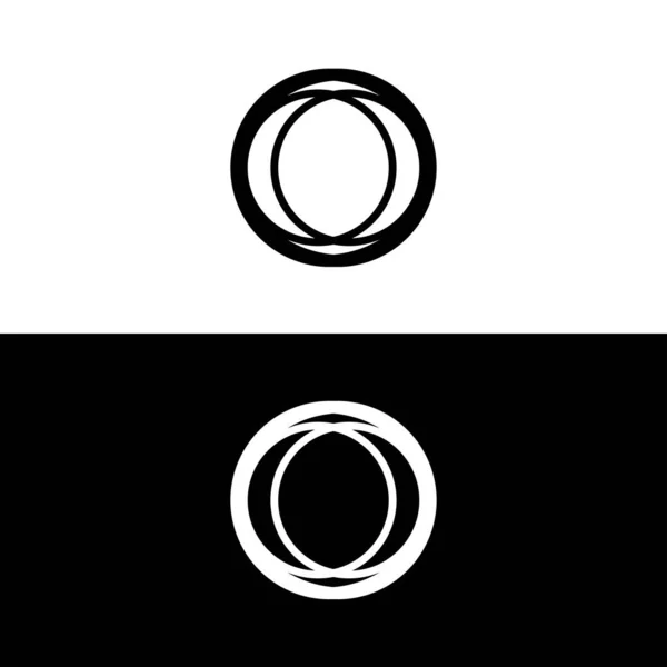Design Modello Logo Vettoriale Cerchio — Vettoriale Stock