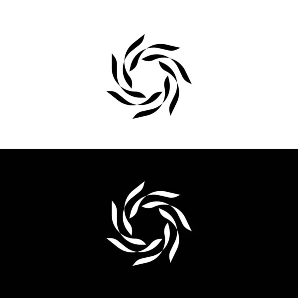 Kreis Vektor Logo Vorlage Design Kreis Ikone Silhouette Illustration — Stockvektor