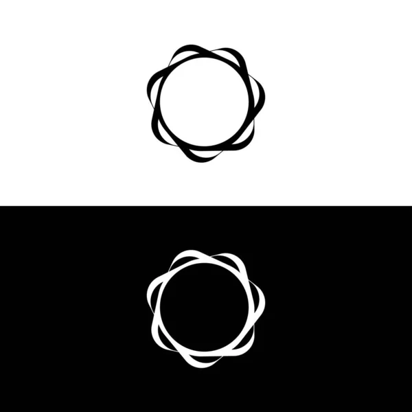 Circle Vector Logo Template Design Circle Icon Circle Silhouette — Stock Vector