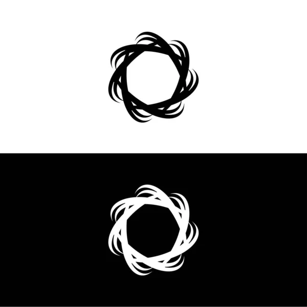 Circle Vector Logo Template Design Circle Icon Circle Silhouette — Vetor de Stock
