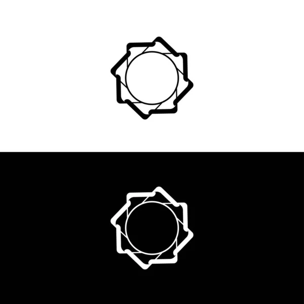 Circle Vector Logo Template Design Circle Icon Circle Silhouette — Stok Vektör