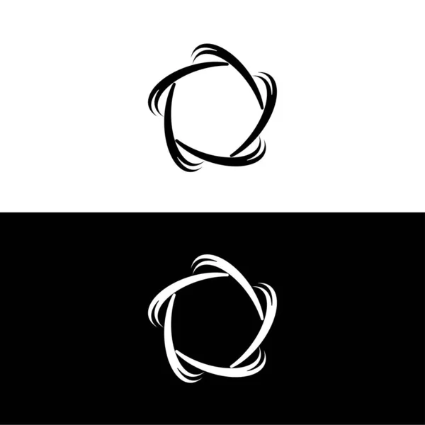 Circle Vector Logo Template Design Circle Icon Circle Silhouette — Stockvector