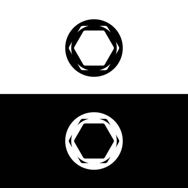 Коло Векторний Дизайн Шаблону Логотипу Піктограма Кола Силует Кола — стоковий вектор