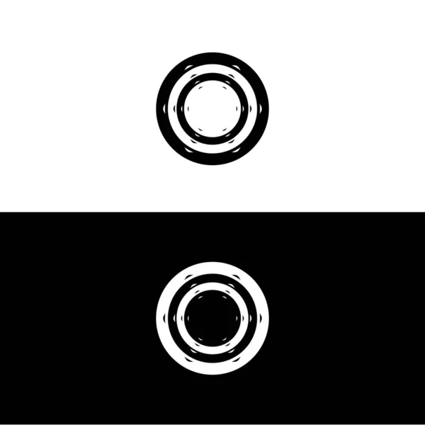 Circle Vector Logo Template Design Circle Icon Circle Silhouette — Stockvektor