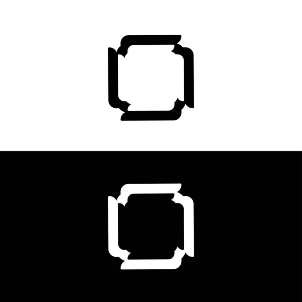 Прямокутник Векторний Дизайн Шаблону Логотипу — стоковий вектор