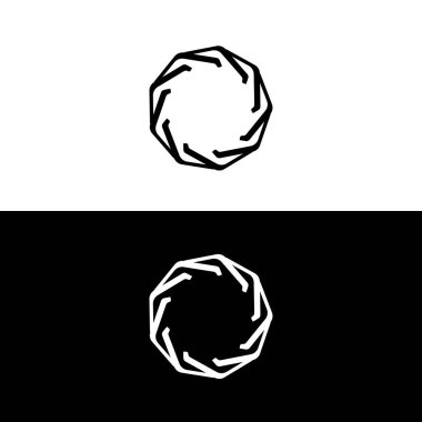 Circle vector logo template design . Circle icon . Circle silhouette