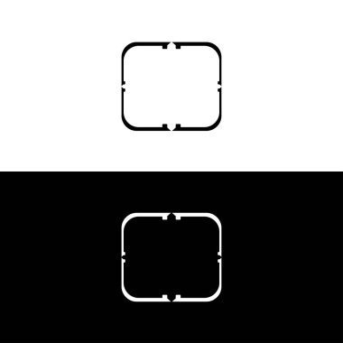 Circle vector logo template design . Circle icon . Circle silhouette