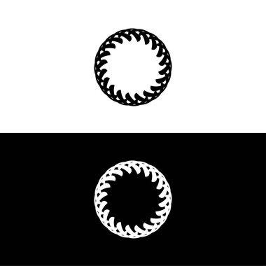 Çember vektör logo şablonu tasarımı