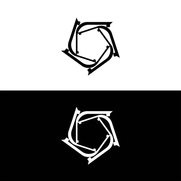 Circle Vector Logo Template Design Circle Icon Circle Silhouette — Stock vektor