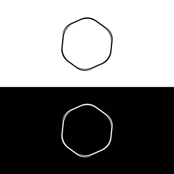 Circle Vector Logo Template Design Circle Icon Circle Silhouette — 스톡 벡터