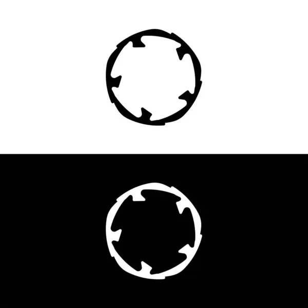 Design Mallar För Cirkelvektorer Cirkelikon Siluett Illustration — Stock vektor