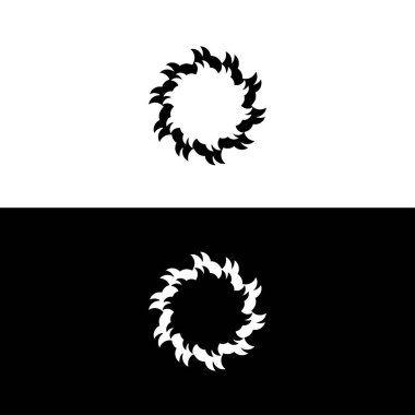 Yuvarlak dairesel çerçeveler, sınırlar. Çember vektör logosu