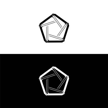 Çember vektör logo şablonu tasarımı. Çember simgesi çizimi