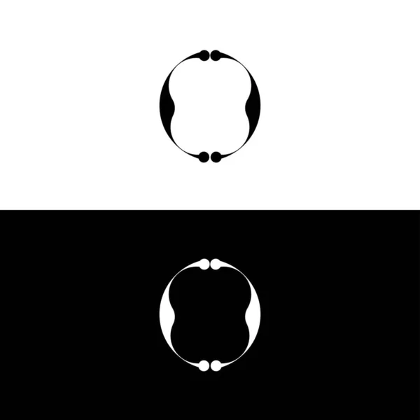 Дизайн Логотипа Вектора Круга Иллюстрация Силуэта Круга — стоковый вектор