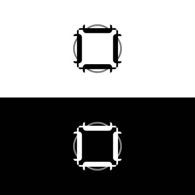 Çember vektör logo şablonu tasarımı. Çember logo silueti