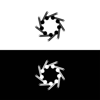 Çember vektör logo şablonu tasarımı