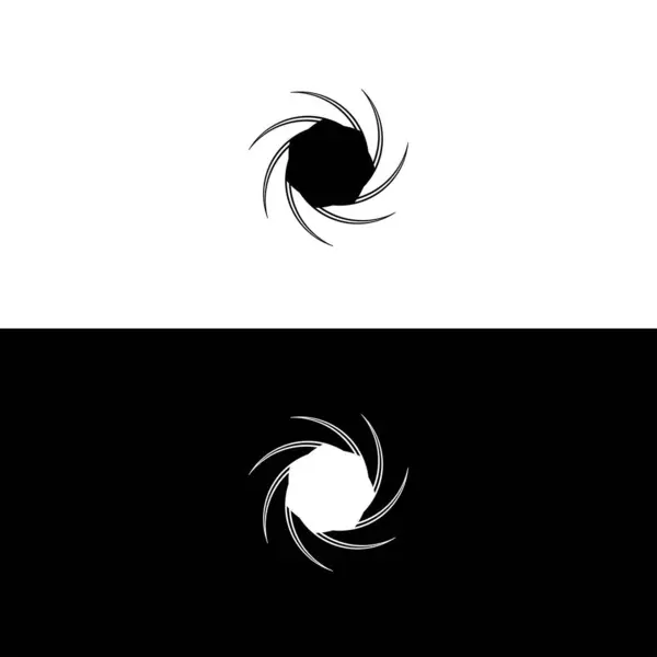 Σχεδιασμός Προτύπου Διανυσματικού Λογότυπου Σκιαγραφία Λογότυπου Κύκλου — Διανυσματικό Αρχείο