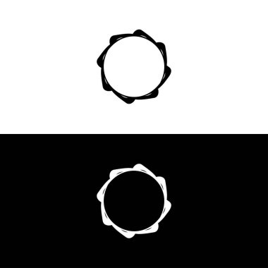 Çember vektör logo şablonu tasarımı