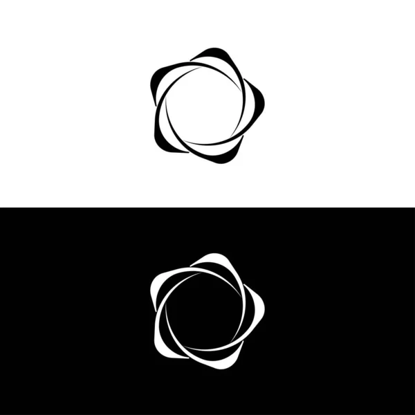 Design Silhueta Logotipo Vetor Círculo Ilustração Ícone Círculo —  Vetores de Stock
