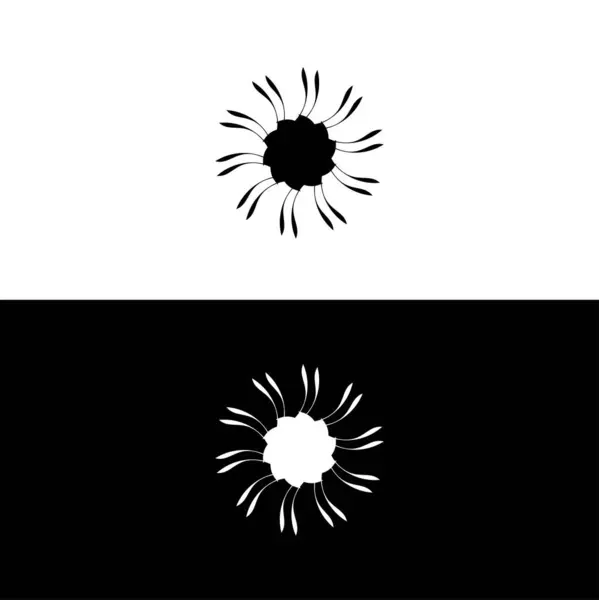 Коло Векторний Дизайн Логотипу Силует Ілюстрація Піктограми Кола — стоковий вектор