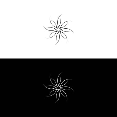 Çember vektör logo şablonu çizimi