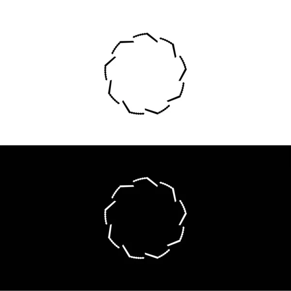 Коло Векторний Дизайн Шаблону Логотипу Ілюстрація Піктограми Кола — стоковий вектор