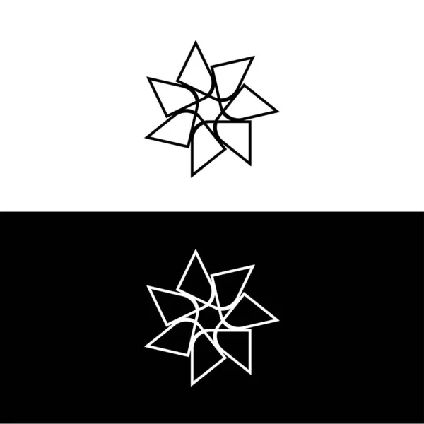 Коло Векторний Дизайн Логотипу Силует Ілюстрація Піктограми Кола — стоковий вектор