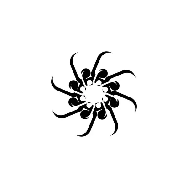 Дизайн Шаблону Чорного Вектора Логотипу Логотип Піктограми Кола — стоковий вектор