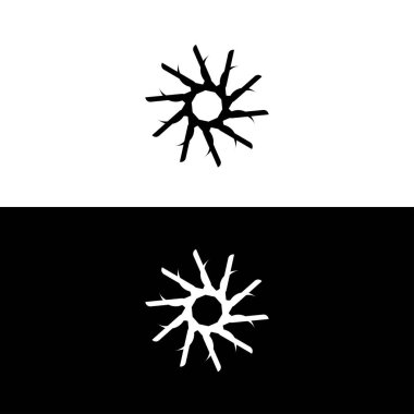 Çember vektör logo şablonu çizimi