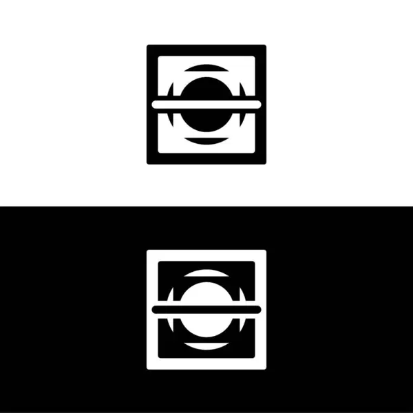 Modèle Logo Vectoriel Rectangulaire — Image vectorielle