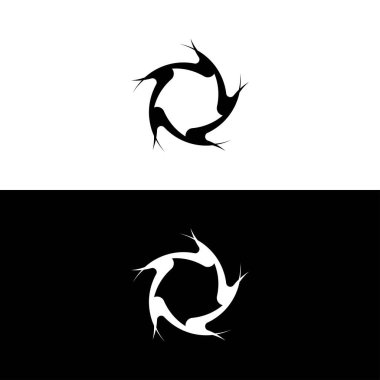 Circle vector logo template design . Circle icon . Circle silhouette