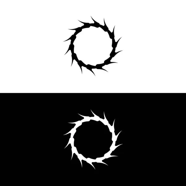Circle Vector Logo Template Design Circle Icon Circle Silhouette — Archivo Imágenes Vectoriales