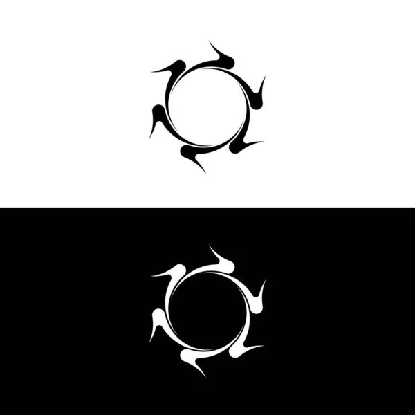 Circle Vector Logo Template Design Circle Icon Circle Silhouette — Archivo Imágenes Vectoriales