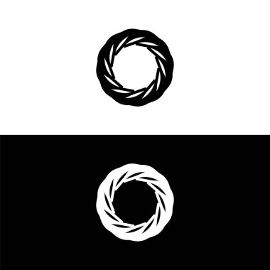 Çember vektör logo illüstrasyon tasarımı