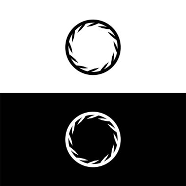 Çember vektör logo illüstrasyon tasarımı